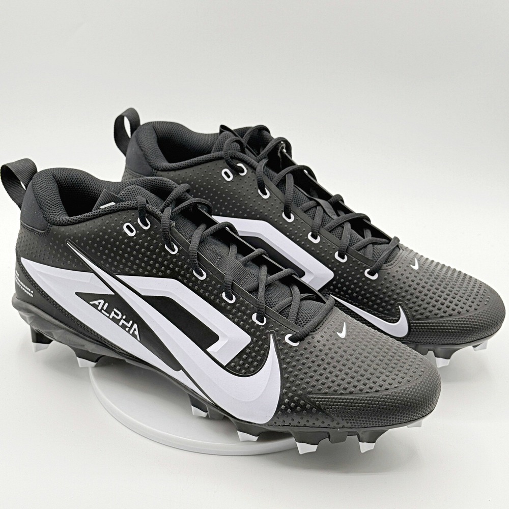 Nike Alpha Menace 4 Varsity Football Cleat Size 15 Men Black/White FZ7703 NEW